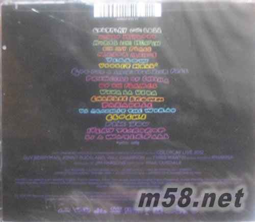 Live 2012 (DVD+CD) 美版專輯背面圖片