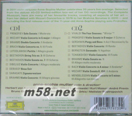 Normal discount 慕特-35週年紀念雙CD(古典愛好者必備)專輯背面圖片