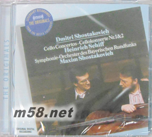蕭士塔高維契:大提琴協(xié)奏曲Shostakovich:Cello Concertos No.1&2 大禾花版專輯正面圖片
