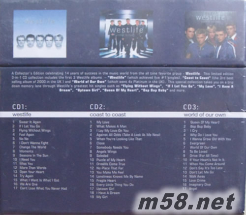 COLLECTORS EDITION 套裝專輯背面圖片