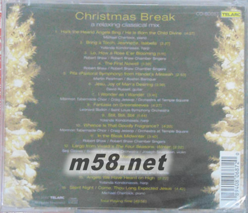 Christmas Break A Relaxing Classical 輕松古典圣誕音樂專輯背面圖片