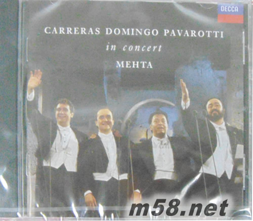 世紀聯演-1990年世界盃羅馬現場In Concert CARRERAS, DOMINGO, PAVAROTTI專輯正面圖片