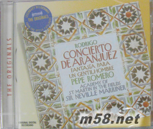 JOAQUIN RODRIGO CONCIERTO DE ARANJUEZ專輯正面圖片