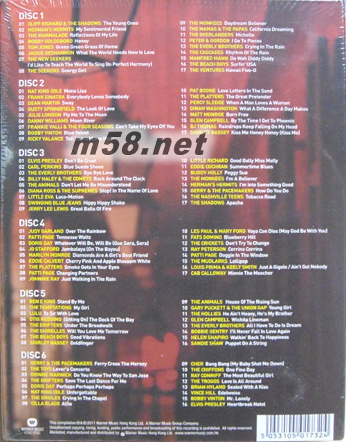 流金歲月Melodies of the Radio(6CD套裝)專輯背面圖片