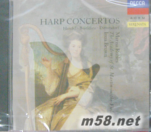 豎琴協(xié)奏曲 羅伯斯豎琴 HARP CONCERTOS(古典愛好者必備)專輯正面圖片