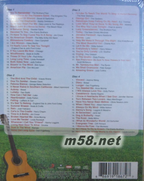 Best Folk 細味城市英民歌(套裝 單車封面)專輯背面圖片