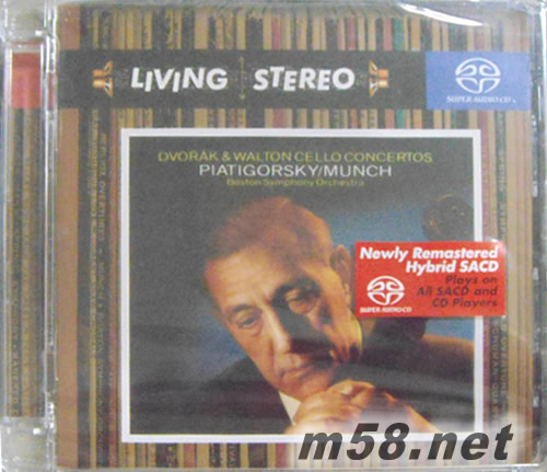 DVORAK & WALTON CELLO CONCERTOS PIATIGO RSKY /MUNCH德沃夏克:大提琴協(xié)奏曲(Living Stereo SACD特惠)專(zhuān)輯正面圖片