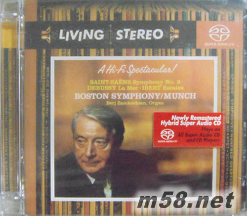 圣桑 第3交響曲 CAMILLE SAINT-SAENS SYMPHONY NO.3 (Living Stereo SACD特惠)專輯正面圖片