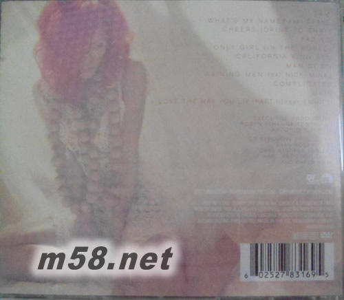 雷哈娜 LOUD 大聲專輯背面圖片