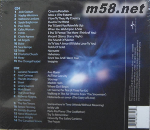 VOCALIST專輯背面圖片