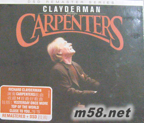 CLAYDERMAN PLAYS CARPENTERS 克萊德曼演奏卡朋特專輯正面圖片