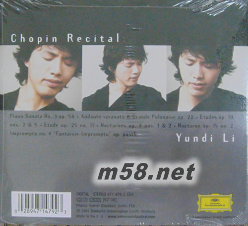 CHOPIN(古典愛好者必備)專輯背面圖片