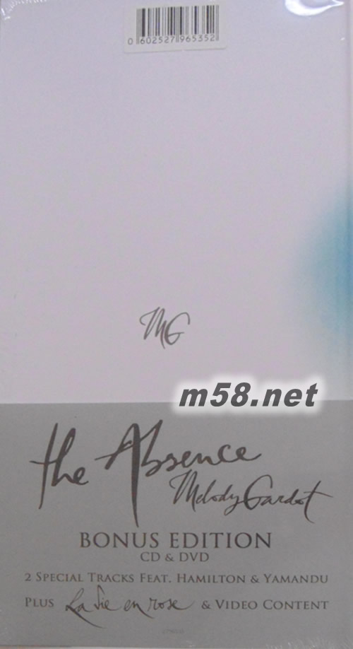 THE ABSENCE美樂蒂佳朵 意亂情迷(DVD+CD魅爵精質特別版)專輯背面圖片