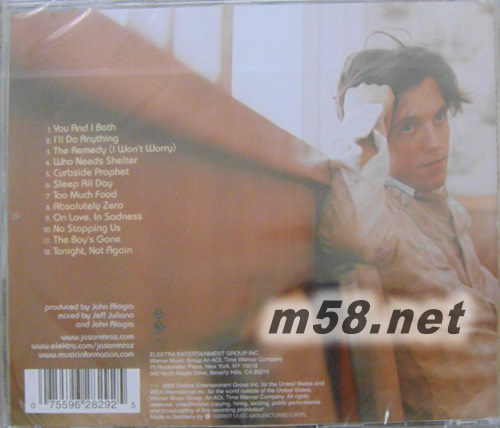 WAITING FOR MY ROCKET TO COME 德版專輯背面圖片