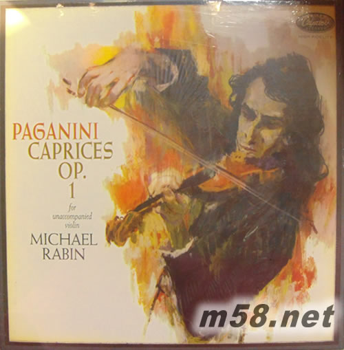 帕格尼尼隨想曲PAGANINI CAPRICES OP 1 FOR UNACCOMPANIED VIOLIN 黑膠專輯正面圖片