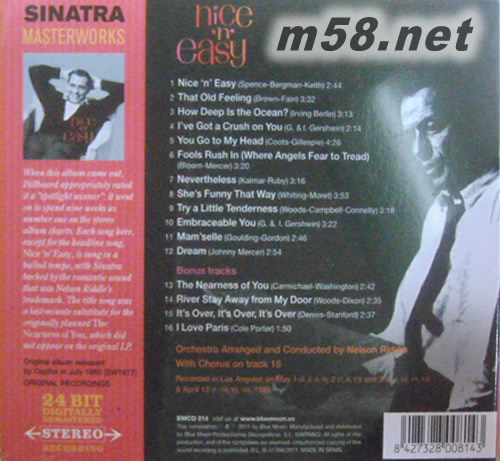 NICE N EASY專輯背面圖片