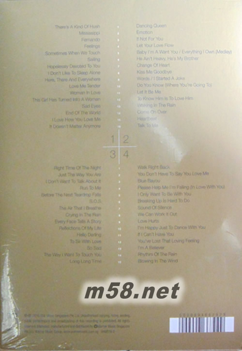 Essential Tracy Huang專輯背面圖片