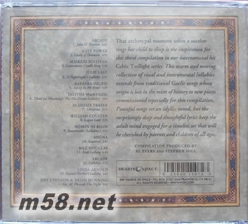 凱爾特曙光 3 CELTIC TWILIGHT LULLABIES 愛(ài)爾蘭音樂(lè)專(zhuān)輯第3輯 新世紀(jì)純樂(lè)專(zhuān)輯背面圖片