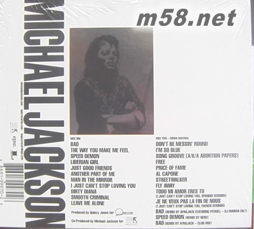 Bad 25th ANNIVERSARY EDITION(2CD版)專輯背面圖片