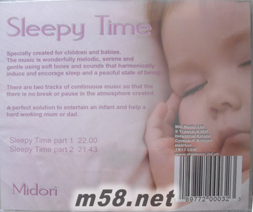 Sleepy Time專輯背面圖片