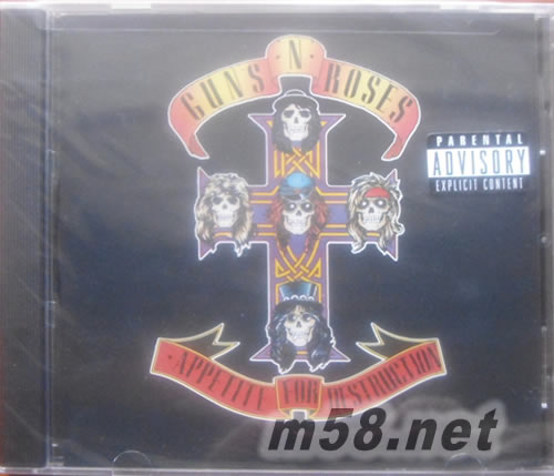 毀滅的欲望 Appetite for Destruction 美版專輯正面圖片