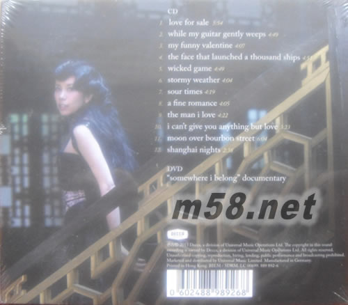 Somewhere I Belong (CD + DVD)專輯背面圖片