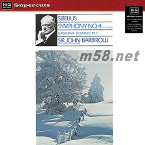 巴比羅利 - 西貝柳斯:第4交響曲 Jean Sibelius – Symphony No.4 in A minor, Op.63 180g 33RPM LP 黑膠黑膠正面圖片