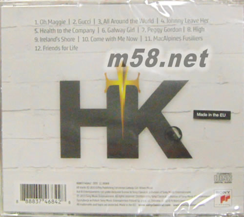 一生的朋友Friends For Life(愛爾蘭男聲)專輯背面圖片