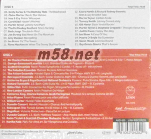 Linn 40th Anniversary Collection專輯背面圖片