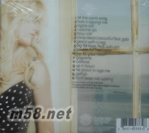 Femme Fatale 美版專輯背面圖片