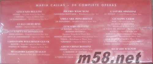MARIA CALLAS: 30 COMPLETE OPERAS 瑪麗亞 卡拉絲 全集64CD紅色大套裝專輯側面圖片