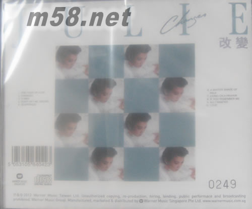 Changes 改變 (新加坡限量版)專輯背面圖片
