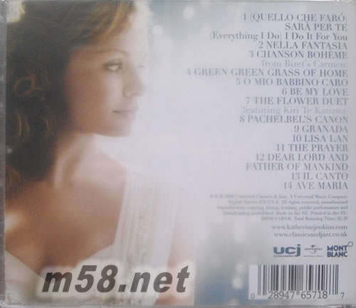 Serenade 夜曲專輯背面圖片