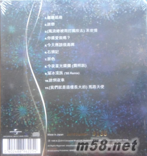 我們就是這樣長大的 25周年 24K Gold(首批限量版)專輯背面圖片