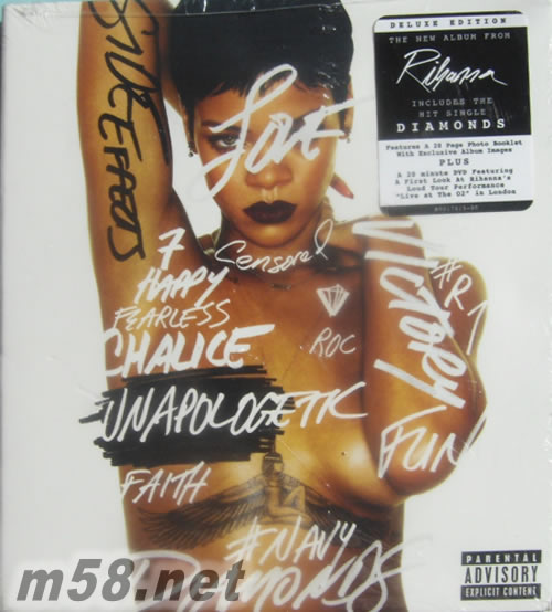Unapologetic(Deluxe Edition)道歉太難(CD+DVD影音雙碟)專輯正面圖片