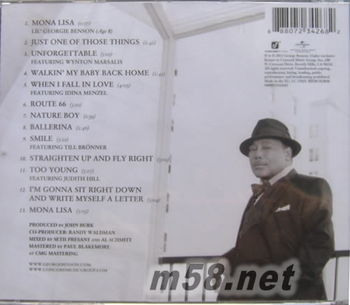 My Inspirations 我的啟示(EU版)專輯背面圖片