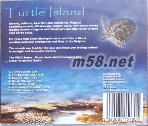 Turtle Island 龜島之靈 新世紀純音樂專輯背面圖片