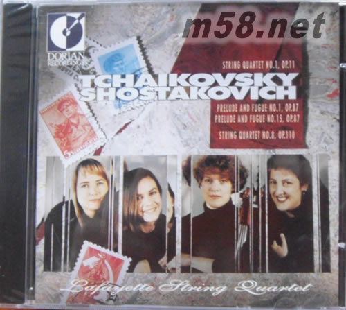柴可夫斯基 第1弦樂四重奏/肖斯塔科維奇 第1、15前奏曲專輯正面圖片