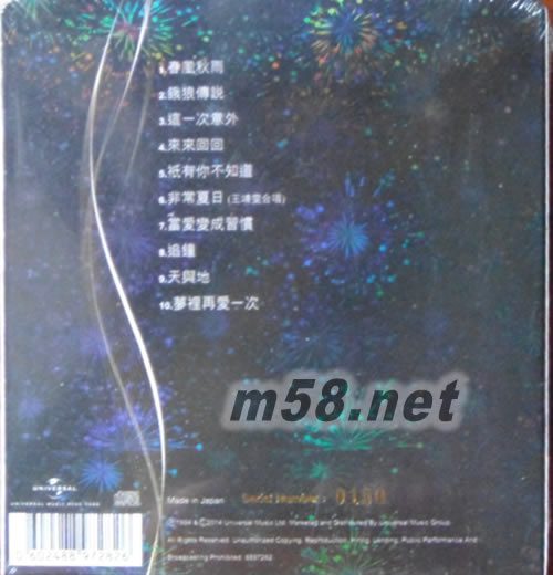 餓狼傳說 20周年 24K GOLD 黑色封面專輯背面圖片