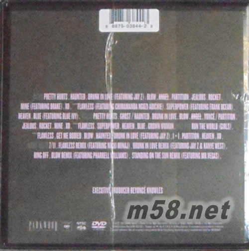 BEYONCE 碧昂斯 白金專輯 (2CD+2DVD Platinum Edition)美版 黑色封面專輯背面圖片
