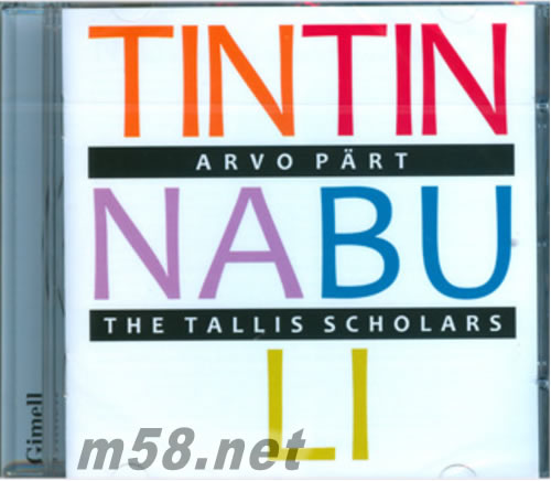 Tintinnabuli ARVO PART THE TALLIS SCHOLARS專輯正面圖片