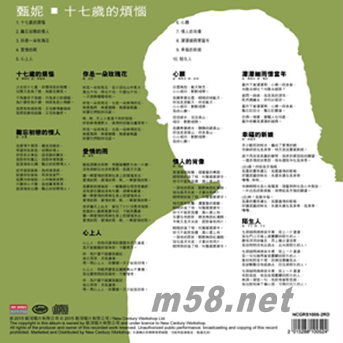 17歲的煩惱專輯背面圖片