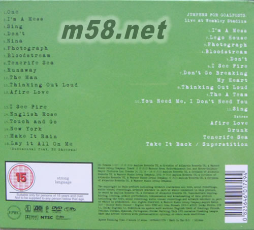 X (Wembley Edition) (CD+DVD)專輯背面圖片