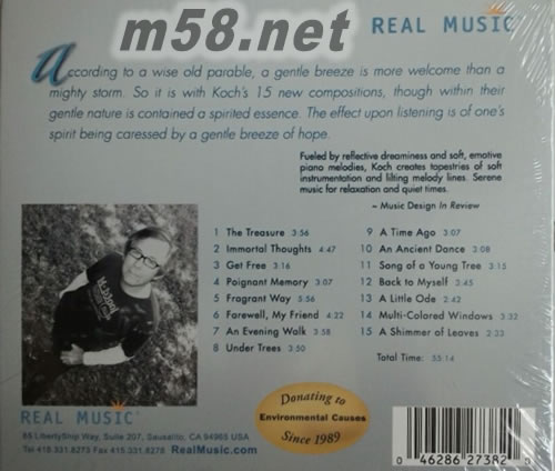 Gentle Spirit 溫柔細語 新世紀純音樂專輯背面圖片