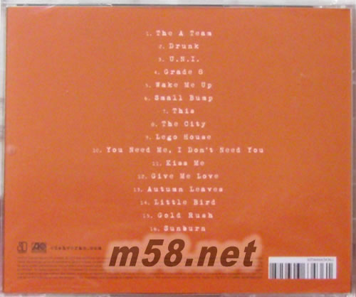 Ed Sheeran的 +(16首的歐版豪華版)歐版專(zhuān)輯背面圖片