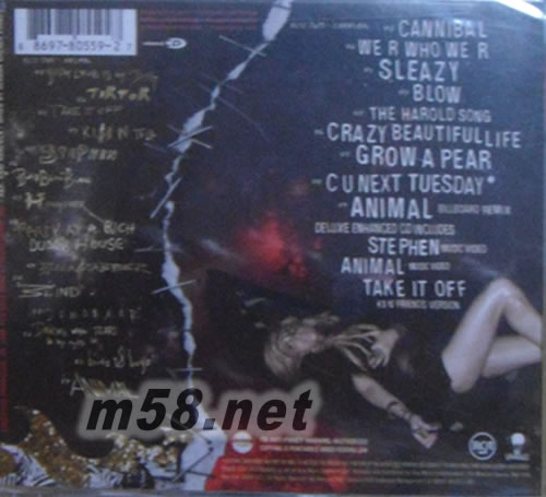 Animal+Cannibal(2CD美版)專輯背面圖片