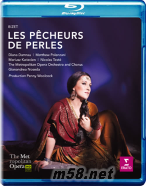 比才: 歌劇 採珠者 黛安娜丹姆勞, 迦南德里亞.諾謝達, 大都會歌劇院管弦樂團 合唱團專輯正面圖片