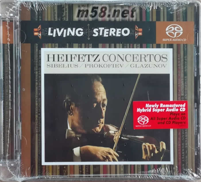 海菲茲 HEIFETZ concertos 拉威爾 波萊羅 西班牙舞曲 LIVING STEREO 立體聲名盤 SACD特惠專輯正面圖片