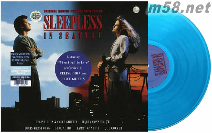 Original Soundtrack / Sleepless in Seattle (緣份的天空) 首批限量半透明藍膠 黑膠專輯正面圖片