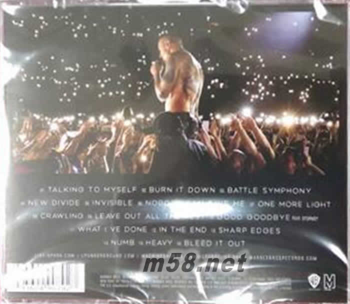 光芒再現(xiàn)演唱會 ONE MORE LIGHT LIVE CD專輯背面圖片